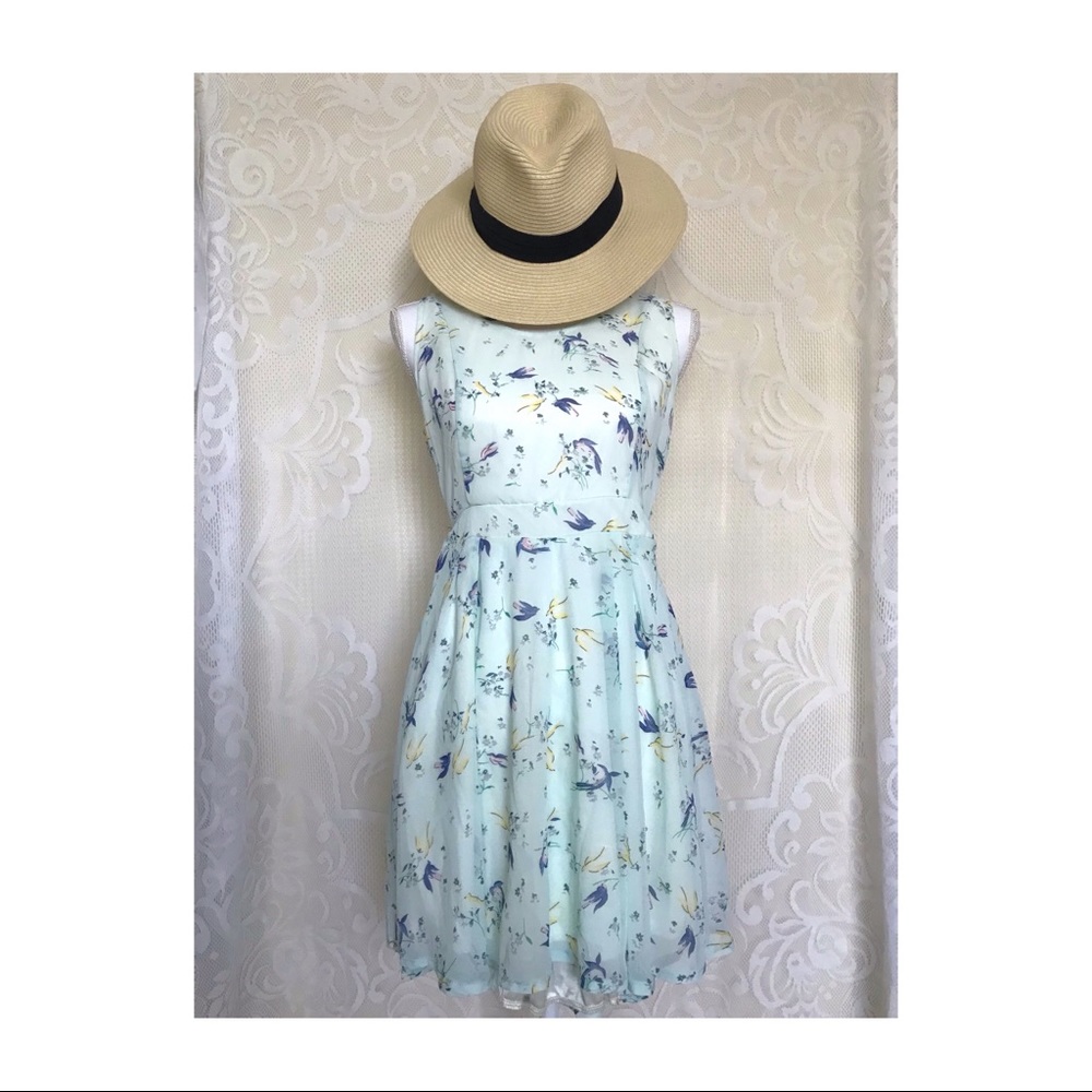 Lovestruck open back babydoll dress S